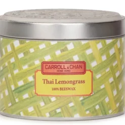100% Beeswax Tin Candle - Thai Lemongrass
