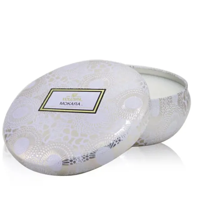 3 Wick Decorative Tin Candle - Mokara