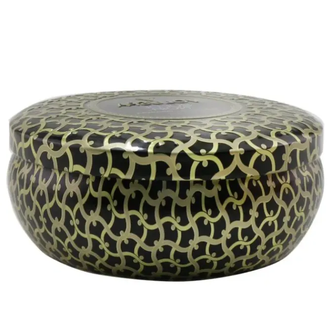 3 Wick Decorative Tin Candle - Suede Noir