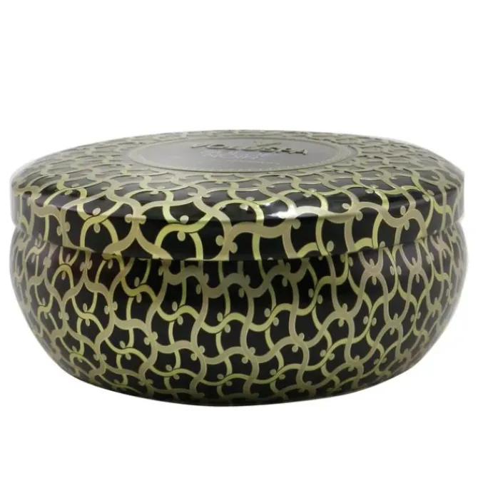 3 Wick Decorative Tin Candle - Suede Noir