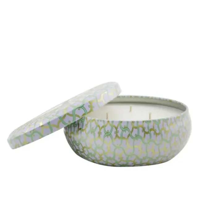 3 Wick Decorative Tin Candle - Laguna