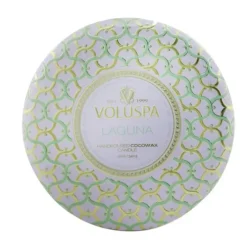 3 Wick Decorative Tin Candle - Laguna