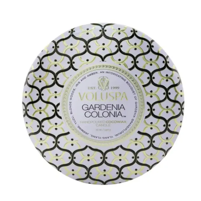3 Wick Decorative Tin Candle - Gardenia Colonia
