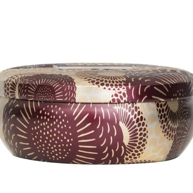 3 Wick Decorative Tin Candle - Gilt Pomander & Hinoki