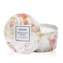 2 Wick Tin Candle - Bergamot Rose