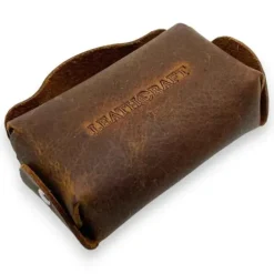 Atlas Distressed Leather Business Case For Apple Airpods Pro(Coffee)