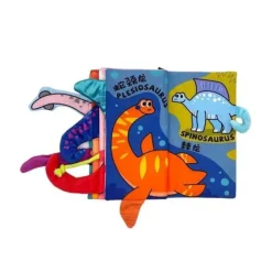 Beiens Three-dimensional 3D Early Education Enlightenment Baby Cloth Book (Dinosaurs)