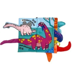 Beiens Three-dimensional 3D Early Education Enlightenment Baby Cloth Book (Dinosaurs)