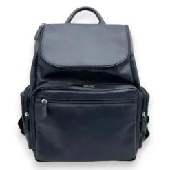 Bernard Business Leather RFID Entrepreneur Backpack(navy)