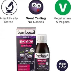 BLACK ELDERBERRY LIQUID FOR KIDS (Vitamin C)