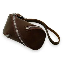 Calliope Distressed Business Leather Coin Pouch / Pulse(Coffee)