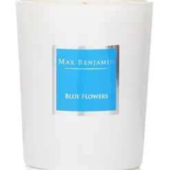 Candle - Blue Flowers