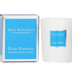 Candle - Blue Flowers