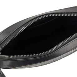 COACH Men's small shoulder crossbody bag black PVC with leather 4010QBMI5