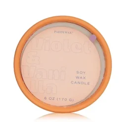 Color Block Ceramic Candle - Violet & Vanilla