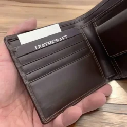 CONROY Business Italian Bridle Leather Card & Coin Wallet(Brown)