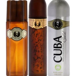 Cuba Gold by Cuba for Men - 3 Pc Gift Set 3.3oz EDT Spray, 6.6oz Deodorant Spray, 3.3oz After Shave