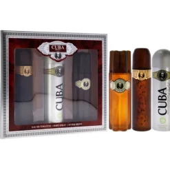 Cuba Gold by Cuba for Men - 3 Pc Gift Set 3.3oz EDT Spray, 6.6oz Deodorant Spray, 3.3oz After Shave