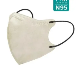 3D N95 (Taiwan N95 Specification) Apricot Gray | 30 Pieces M Size
