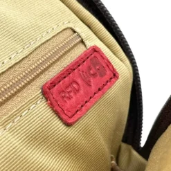 DARIUS Business Distressed Leather RFID Entrepreneur Vintage Backpack(Dark Brown)