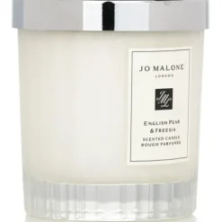 English Pear & Freesia Scented Candle (Fluted Glass Edition)