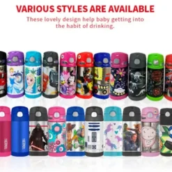 FUNtainer Stainless Steel Vacuum Insulated Drink Bottle-Astronauts