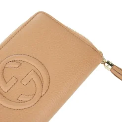 GG Long Zippy Wallet 598187 - Light camel