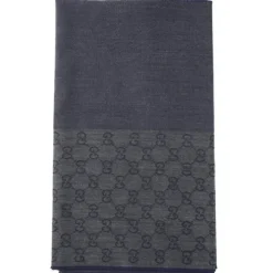 HALF GG LOGO WOOL SCARF 344994