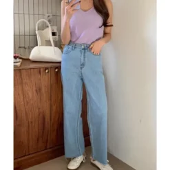 High Waist Wide Leg Jean