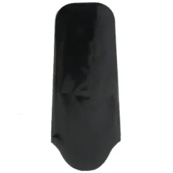Horn Mustache Comb - Black Suedine