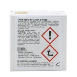 Icon Textile Floral Car Air Freshener - Vanilla & Wood