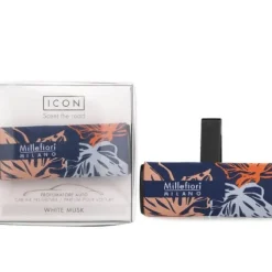 Icon Textile Floral Car Air Freshener - White Musk