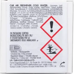 Icon Urban Car Air Freshener - Cold Water