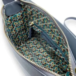 IQRA Genuine Leather Middle Shoulder Handbag (Top-Handle)(Aegean)