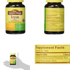 Iron 65mg Dietary Supplement