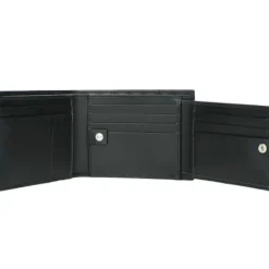 Leather Micro GG Guccissima Trifold Wallet 217044