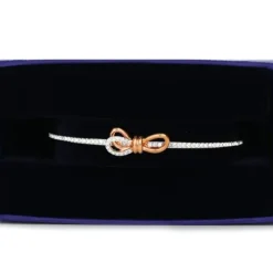 Lifelong Bow bangle Bow 5447079 - White, Mixed metal finish