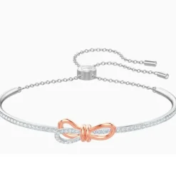 Lifelong Bow bangle Bow 5447079 - White, Mixed metal finish