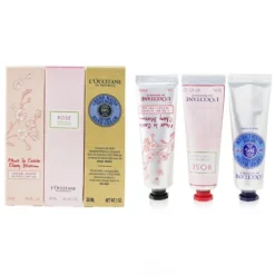 Lovelier Hands Set: 2xRose Hand Cream 30ml+2x Shea Butter Hand Cream 3ml+2x Cherry Blossom Hand Cream 30ml