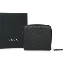 Micro GG Guccissima Leather Small Bifold Wallet 449395