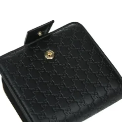 Micro GG Guccissima Leather Small Bifold Wallet 449395