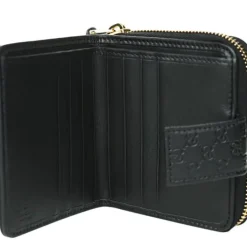 Micro GG Guccissima Leather Small Bifold Wallet 449395