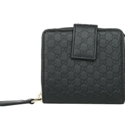 Micro GG Guccissima Leather Small Bifold Wallet 449395