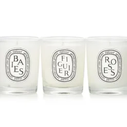 Mini Candle Coffret: (Baies, Figuier, Roses)