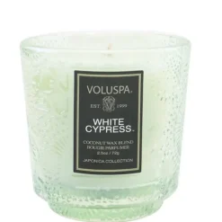 Petite Pedestal Candle - White Cypress