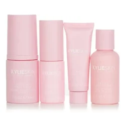 4-Piece Mini Set: Foaming Face Wash 30ml + Face Moisturizer 15ml + Vitamin C Serum 10ml + Vanilla Milk Toner 30ml