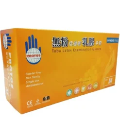 Protos - Latex Examination Gloves -white (M)