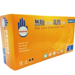 Protos - Latex Examination Gloves -white (L)