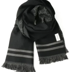Reversible Arlisse GG Guccissima Scarf/Muffler 544619 Black