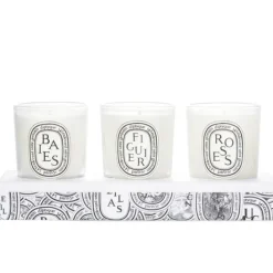 Scented Mini Candle Discovery Set: Baies, Figuier, Roses